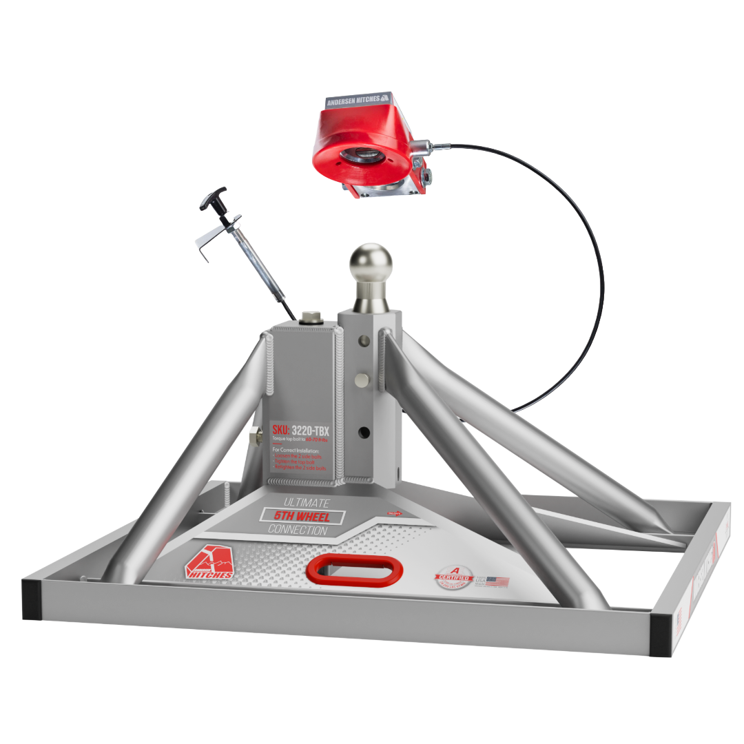 The 3220-TBX Ultimate Connection. A lightweight towing solution that fits in a truck bed with a toolbox. 