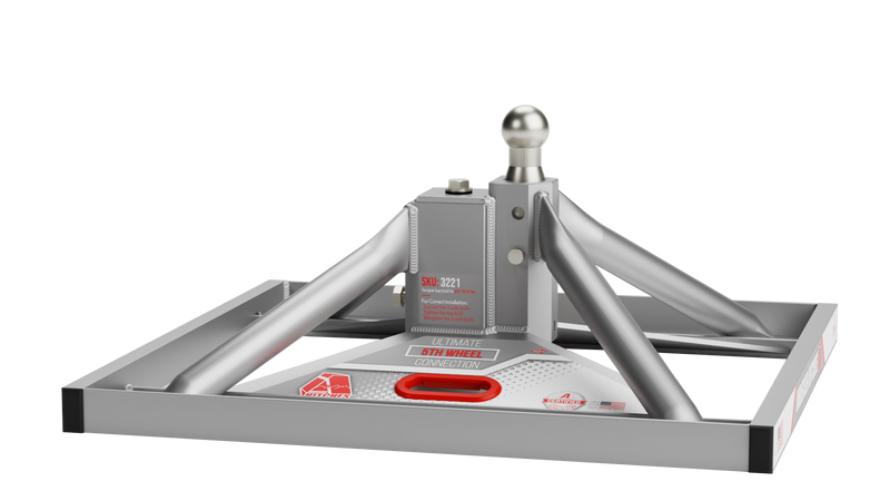 3221_Right_Side_Angle_View. Image of the Ultimate 5th Wheel Connection 3321. A lightweight and safe alternative to bulky 5th wheel hitches.