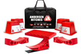 Double Axle Travel Trailer Kit- Duffel Bag with 11-pc Kit for Dual Axle Bumper-Pull Trailers
