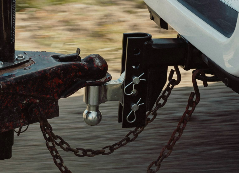 EZ Hitching Towing a trailer