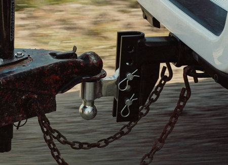 EZ Hitching Towing a trailer