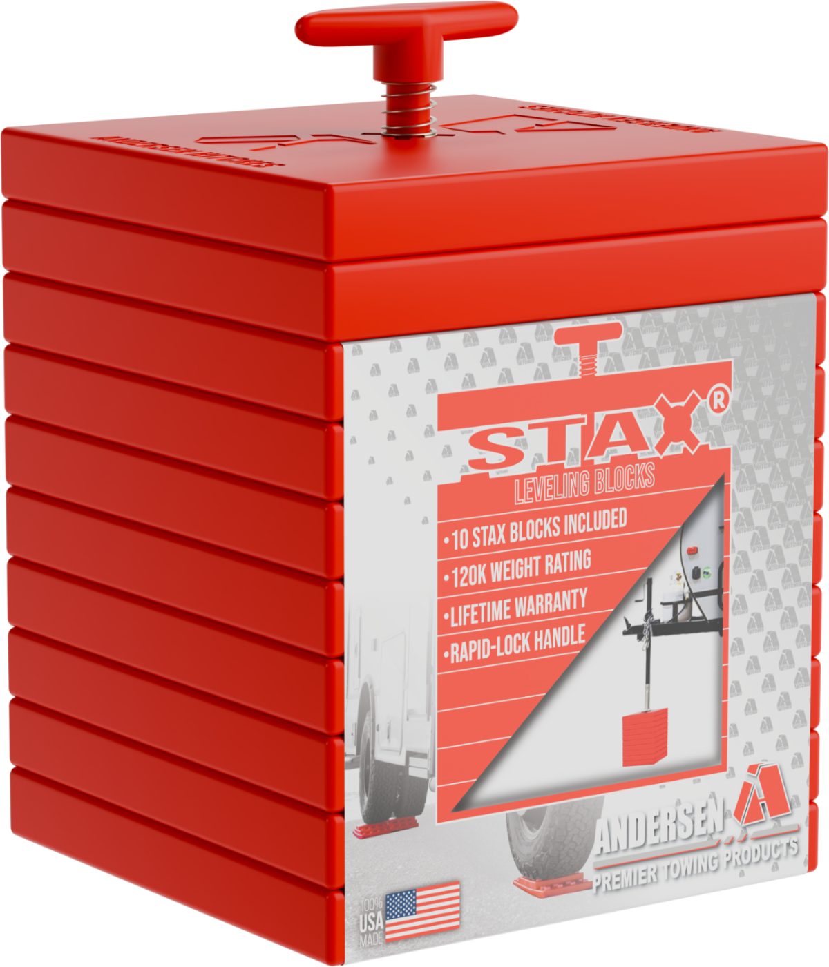 STAX with Packaging in transparent background Studio