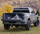Ultimate 5th Wheel Connection in the back of a truck by itself.